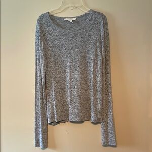 Forever 21 Gray Long Sleeve Tee Essential Women Size XL